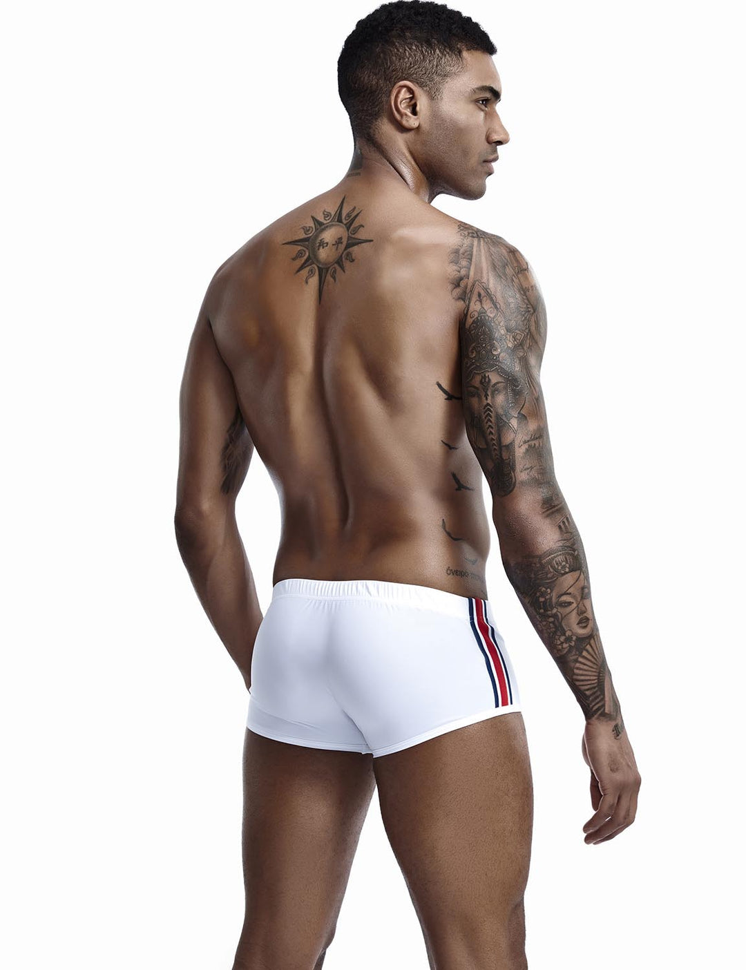 Maillot de Bain Blanc Homme SEOBEAN