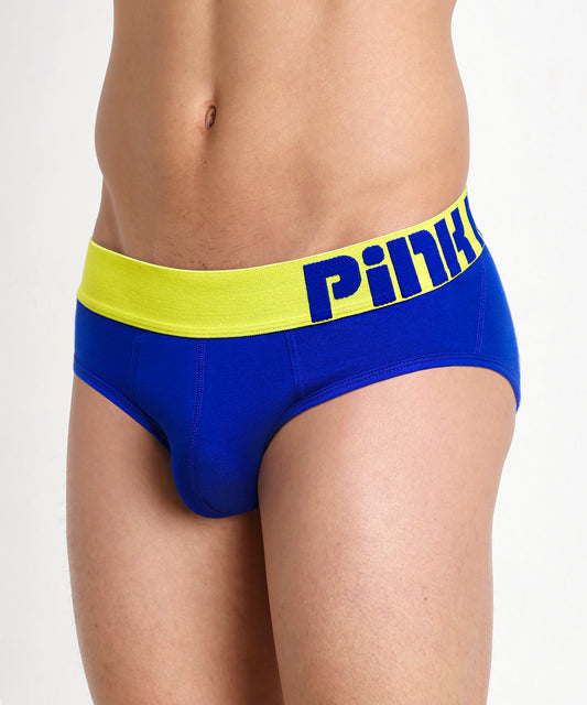 Slip Bleu Royal Homme PINK HERO