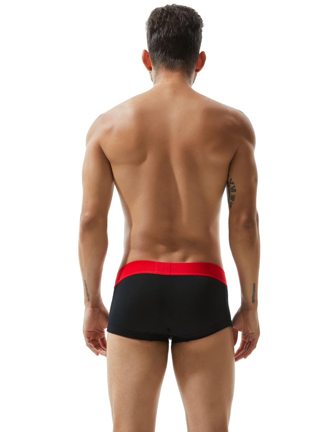 Boxer Sport Noir et Rouge Homme TAUWELL