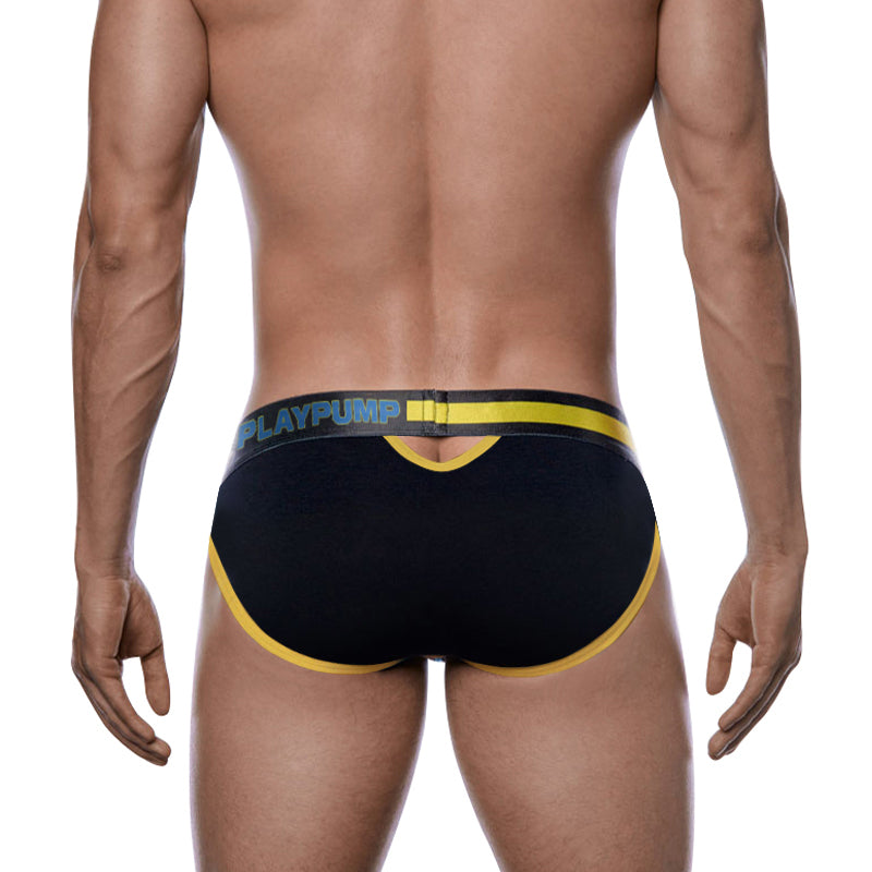 Calzoncillo Negro/Amarillo para Hombre PLAYPUMP