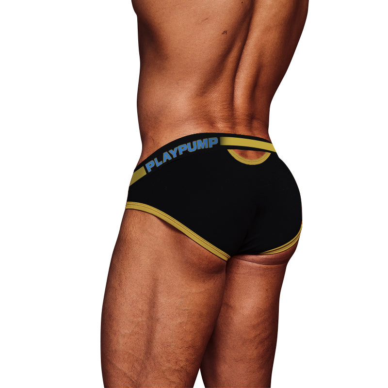 Calzoncillo Negro/Amarillo para Hombre PLAYPUMP