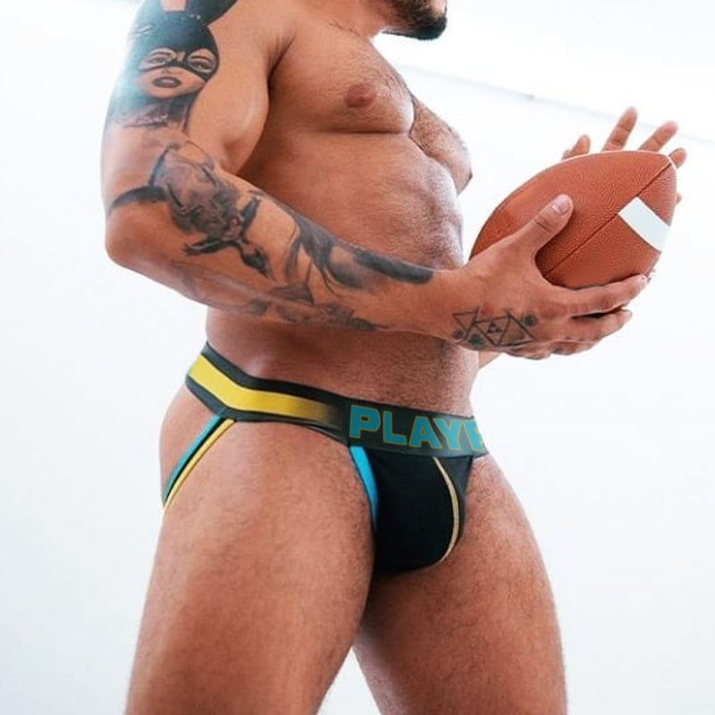 Jockstrap Noir/Jaune Homme  PLAYPUMP