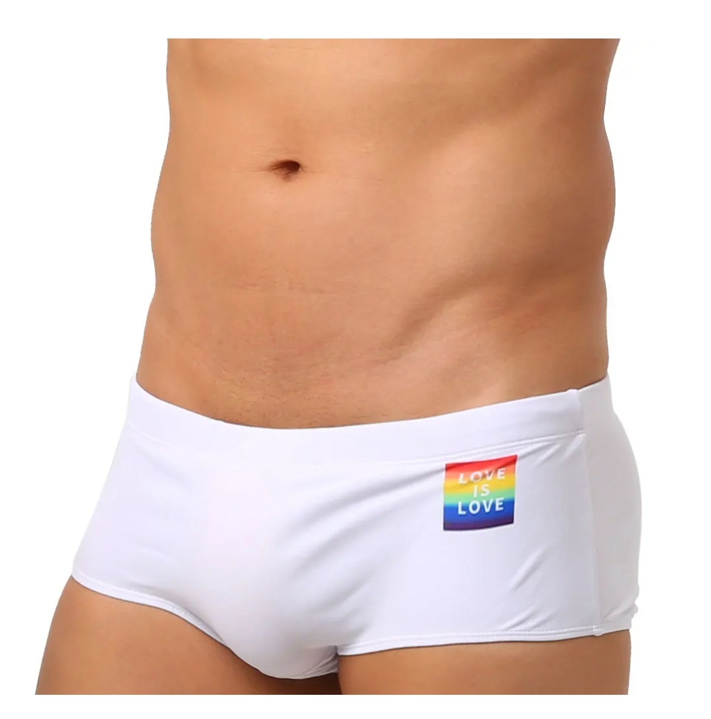 Bañador Mini Short Blanco Hombre UXH Rainbow