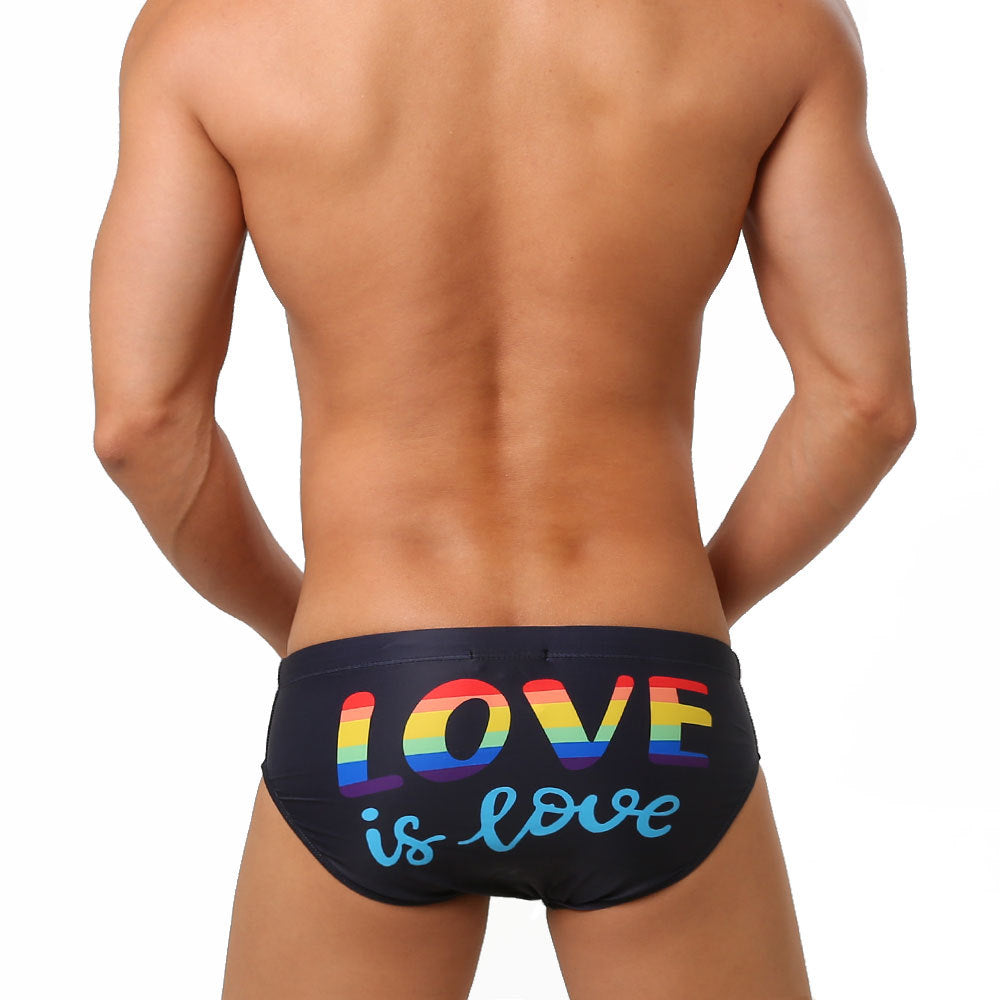 Maillot de Bain Noir Homme UXH Rainbow