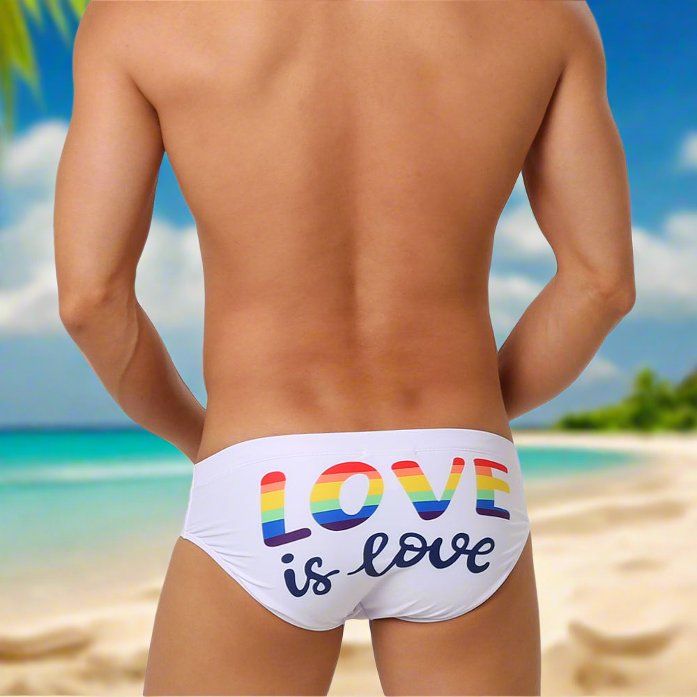 Bañador Blanco para Hombre UXH Rainbow 