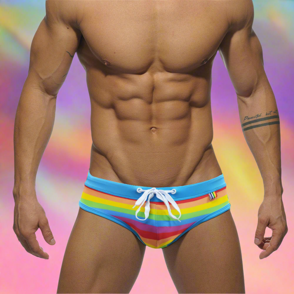 Cueca de Banho Multicolorido Homem UXH Arco-Iris